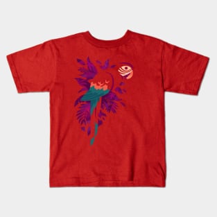 Macaw Silhouette Kids T-Shirt